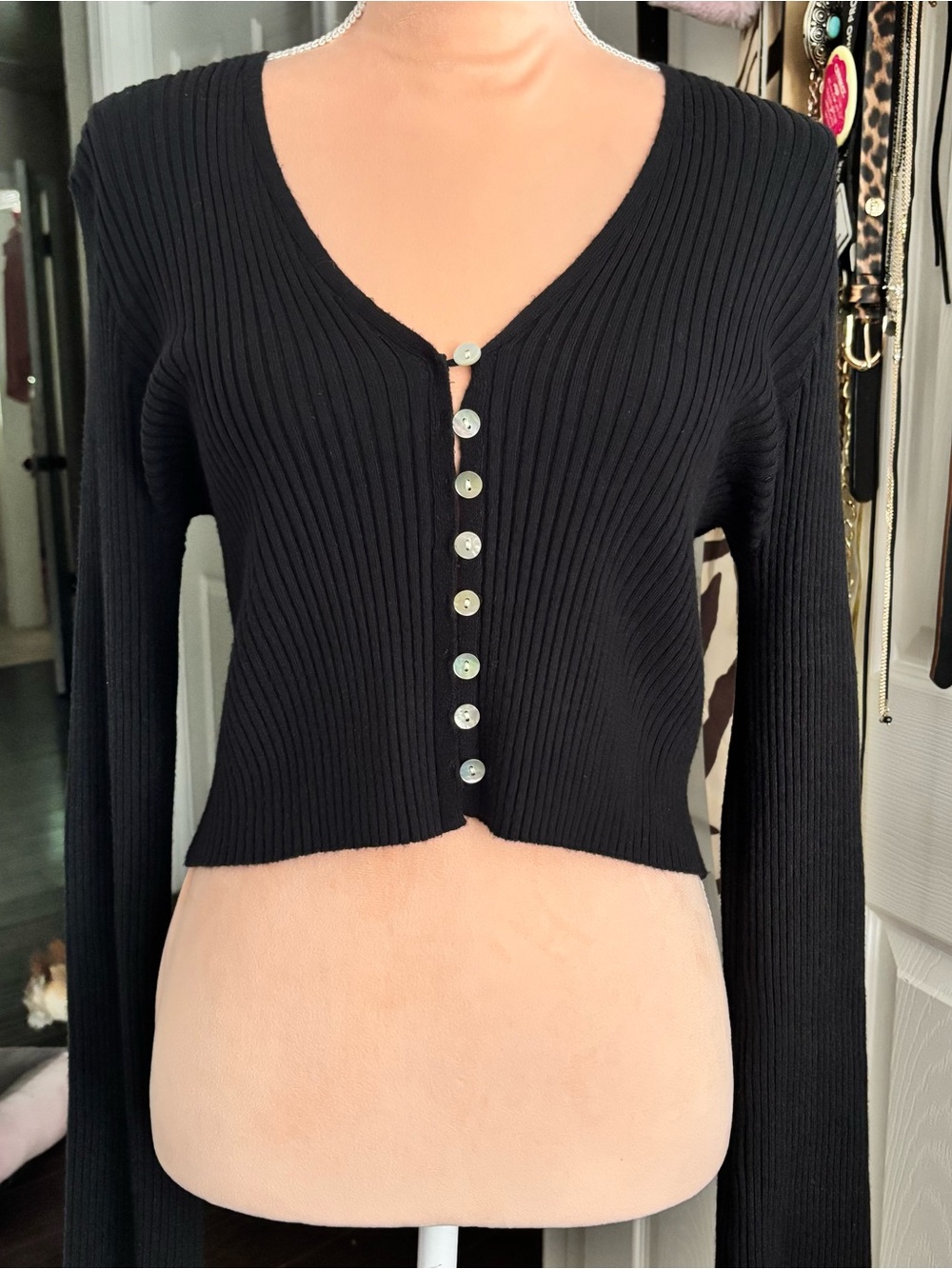 Long Sleeve Black Top